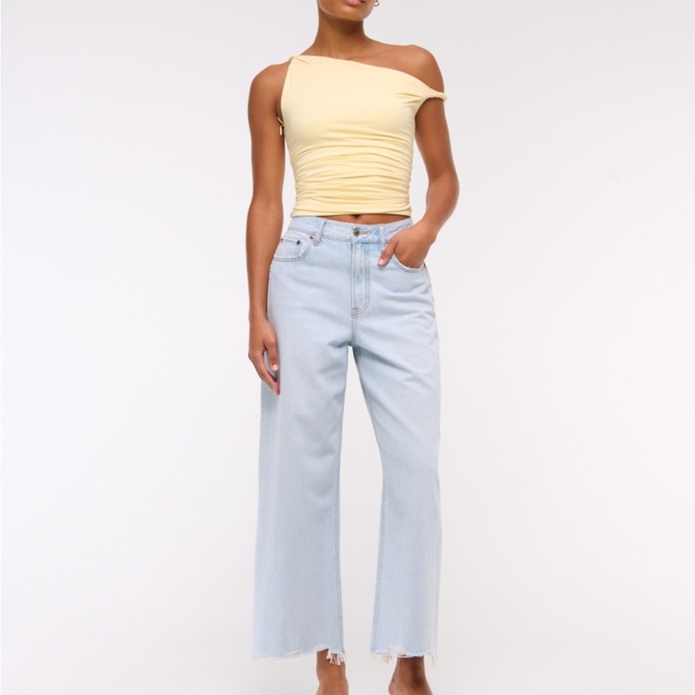 Abercrombie & Fitch Light Blue Wide Leg Jeans